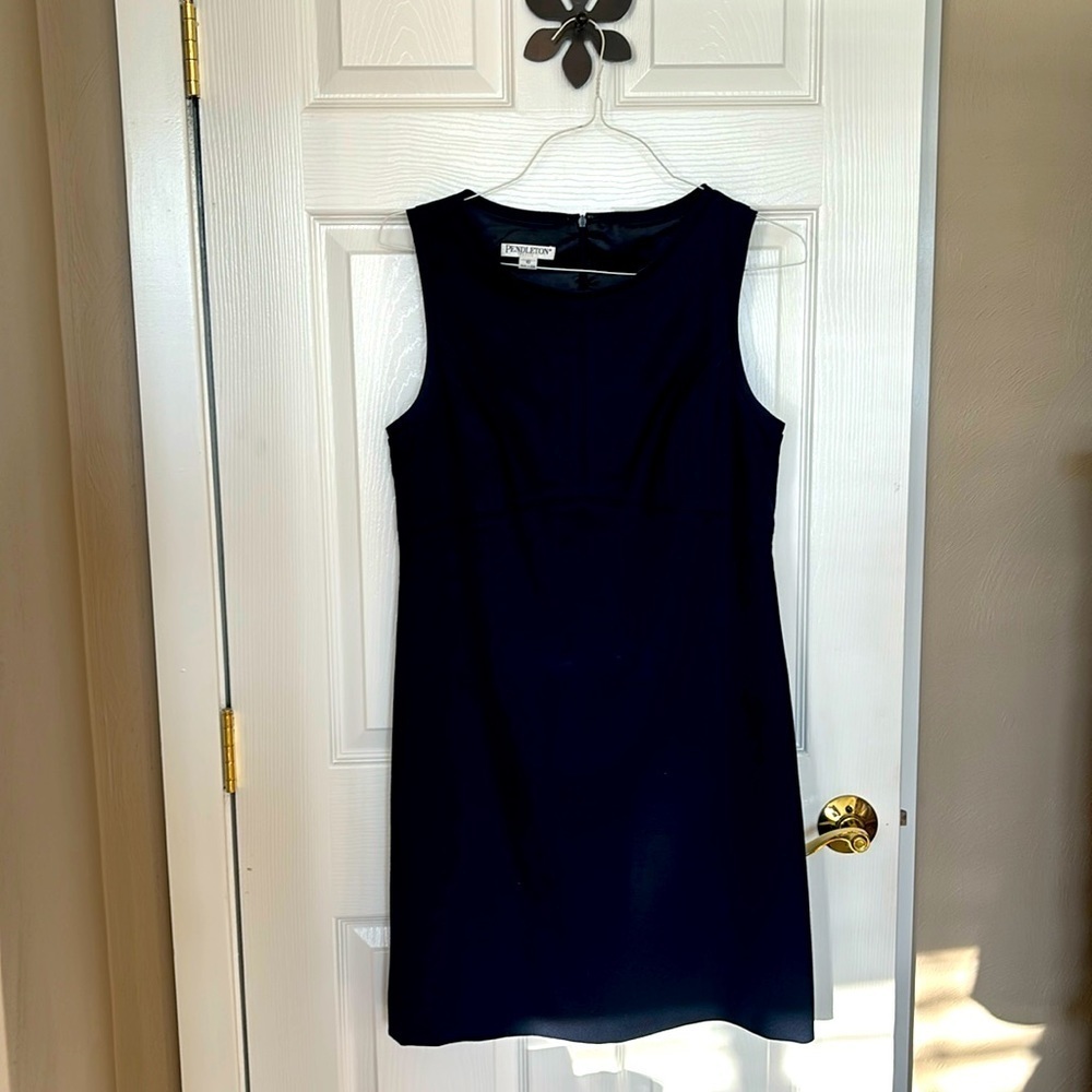 Pendleton 100% Wool Shift Lined in Navy Size 10 Petite